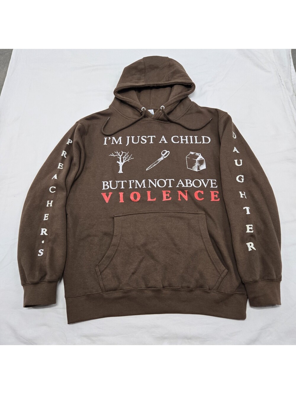 EUC Size LARGE Official Ethel Cain Preacher's Daughter Hoodie Not Above Violence